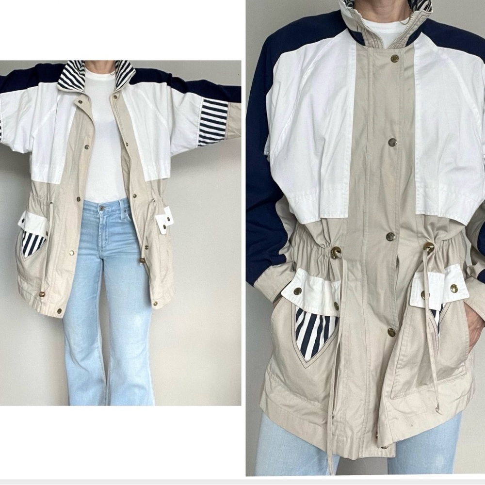 vintage 90’s MINIMALIST COASTAL JACKET - small, medium
